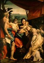 Correggio - Bilder Gemälde - Madonna with St. Jerome (The Day)