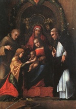 Correggio - Bilder Gemälde - The Mystic Marriage of St. Catherine