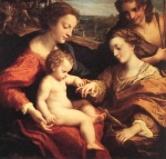 Correggio - paintings - The Mystic Marriage of St. Catherine