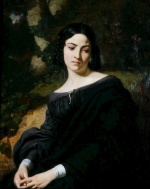 Thomas Couture - paintings - A Widow