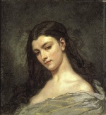 Thomas Couture - paintings - Female Head