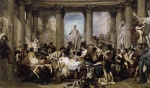 Thomas Couture - Peintures - Romains de la décadence