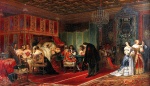 Paul Delaroche - paintings - Cardinal Mazarin Dying