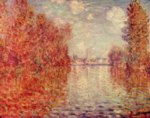 Claude Monet - paintings - Autumn at Argenteuil