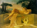 Paul Delaroche - Peintures - Fille dans un bassin