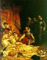 Paul Delaroche - painting - The Death of Elizabeth