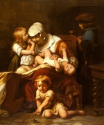 Paul Delaroche - Peintures - Jeune mère et ses enfants