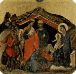 Duccio di Buoninsegna - paintings - Anbetung der Heiligen Drei Koenige