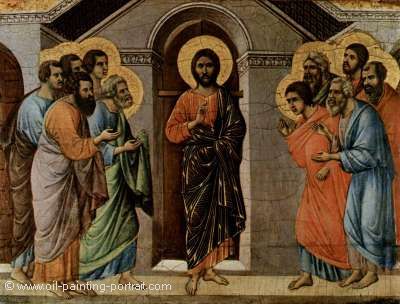 Christus erscheint den Aposteln an der verschlossenen Pforte