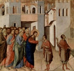 Duccio di Buoninsegna - paintings - Die Heilung eines Blinden