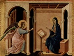 Duccio di Buoninsegna  - paintings - Verkuendigung Marias Tod
