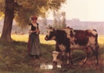 Julien Dupré - Peintures - La paysanne
