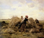 Julien Dupre - painting - The Harvesters