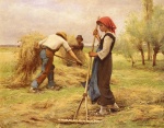 Julien Dupré - Peintures - La récolte du foin
