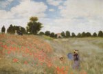 Claude Monet - Peintures - Champ de coquelicots à Argenteuil