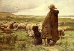 Julien Dupre - paintings - The Shepherd