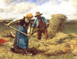 Julien Dupré - Peintures - Le champ de blé