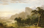 Asher Brown Durand - Peintures - Paysage, scène de Thanatopsis
