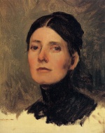 Frank Duveneck - paintings - Portrait of Elizabeth Boott
