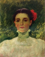 Frank Duveneck - paintings - Portrait of Maggie Wilson