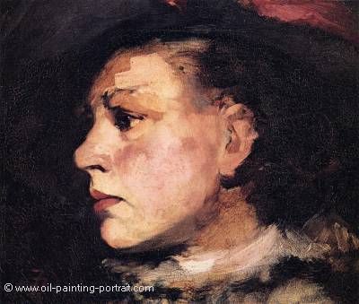 Profile of Girl with Hat
