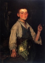 Frank Duveneck - paintings - The Cobblers Apprentice