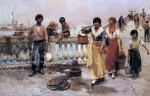 Frank Duveneck - Peintures - porteur d'eau à Venise