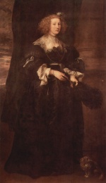 Anthonis van Dyck - paintings - Portrait der Marie de Raet