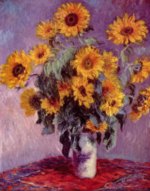 Claude Monet  - paintings - Sunflowers