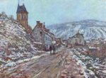 Claude Monet  - Peintures - Route de Vétheuil en hiver