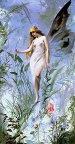 Luis Ricardo Falero - paintings - Lily Fairy