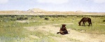 Henry Farny - painting - A Rest in the Desert