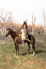 Henry Farny - painting - Crow Scouts