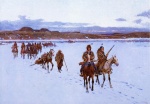 Henry Farny - paintings - Departure for the Buffalo Hunt