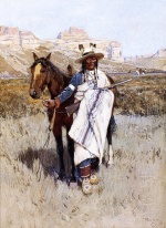 Henry Farny - paintings - Indian Scout
