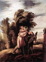 Domenico Fetti - painting - Parable of the Good Samaritan