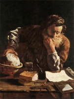 Domenico Fetti - painting - Portrait of a Scholar