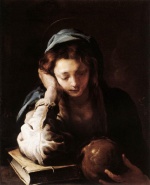 Domenico Fetti - Peintures -  Sainte Marie-Madeleine repentante 