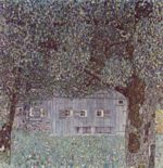 Gustav Klimt - paintings - Farmhouse in Upper Austria