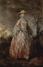Thomas Gainsborough - Peintures - Portrait de Marie, comtesse de Howe