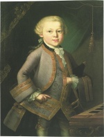 Europ. Geschichte - Motiv Bilder Gem�lde - Wolfgang Amadeus Mozart als Kind
