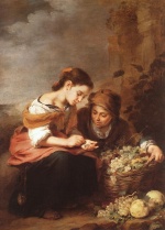 Bartolome Esteban Perez Murillo - Bilder Gemälde - The Little Fruit Seller