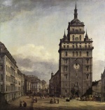 Bernardo Bellotto - Bilder Gemälde - The Kreuzkirche in Dresden