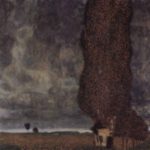 Gustav Klimt - Peintures - Le grand peuplier ou l´arrivée de l´orage 