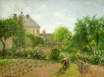 Camille Pissarro  - Bilder Gemälde - The Artists Garden at Eragny