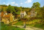 Camille Pissarro  - Bilder Gemälde - The Hermitage at Pontoise
