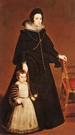 Diego Vélasquez  - Peintures - Dona Antonia de Ipeñarrieta y Galdos et son fils Luis