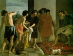 Diego Velazquez  - Peintures - Le manteau de joseph taché de sang est apporté à Jacob