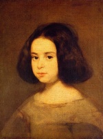 Diego Velazquez  - Bilder Gemälde - Portrait of a Little Girl
