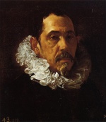Diego Velazquez  - Bilder Gemälde - Portrait of a Man with a Goatee